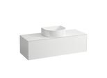 LAUFEN Sonar Schubladenelement/Sideboard H4054210341701 117,5x34x45,5cm, Ausschnitt Mitte, Weiß matt