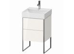 Duravit XSquare Waschtisch-Unterschrank XS443902222 48,4x73,1x46cm, 2 Auszüge, weiß hochglanz