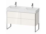 Duravit XSquare Waschtisch-Unterschrank XS445602222 118,4x73,1x46cm, 4 Auszüge, weiß hochglanz
