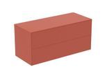 Ideal Standard Conca Waschtisch-Unterschrank T4324Y3 ohne Ausschnitt, 2 Auszüge, 120x50,5x55 cm, Sunset matt lackiert