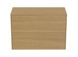 Ideal Standard Conca Waschtisch-Unterschrank T4328Y6 ohne Ausschnitt, 2 Auszüge, 80x37x55 cm, Eiche hell Furnier