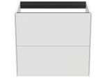 Ideal Standard Conca Waschtisch-Unterschrank T4354Y1 ohne Waschtisch-Platte, 2 Auszüge, 60x37x54 cm, Weiß matt lackiert