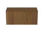 Ideal Standard Conca Waschtisch-Unterschrank T4324Y5 ohne Ausschnitt, 2 Auszüge, 120x50,5x55 cm, Walnuss dunkel Furnier