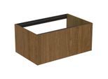 Ideal Standard Conca Waschtisch-Unterschrank T3985Y5 ohne Waschtisch-Platte, 1 Auszug, 80x50,5x36 cm, Walnuss dunkel Furnier