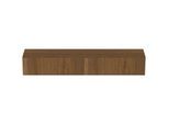 Ideal Standard Conca Waschtisch-Unterschrank T4335Y5 ohne Ausschnitt, 2 Auszüge, 240x50,5x37 cm, Walnuss dunkel Furnier