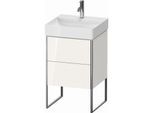 Duravit XSquare Waschtisch-Unterschrank XS443908585 48,4x73,1x46cm, 2 Auszüge, weiß hochglanz