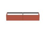 Ideal Standard Conca Waschtisch-Unterschrank T3987Y3 ohne Waschtisch-Platte, 2 Auszüge, 200x50,5x36 cm, Sunset matt lackiert