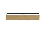 Ideal Standard Conca Waschtisch-Unterschrank T4333Y6 240x50,5x36cm, ohne Waschtisch-Platte, 2 Auszüge, Eiche hell Furnier