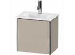 Duravit XSquare Waschtisch-Unterschrank XS4220L6060 43x39,7x30,8cm, Anschlag links, Taupe seidenmatt, 1 Tür