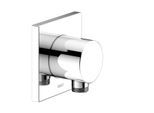 Keuco IXMO Schlauchanschluss 59547010002 verchromt, Rosette eckig