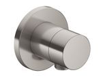 Keuco Ixmo Fertigmontageset 59548050101 Unterputz-3-Wege-Umstellventil, Schlauchanschluss, Griff Pure, rund, Nickel gebürstet