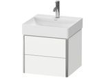 Duravit XSquare Waschtisch-Unterschrank XS416001818 48,4x39,7x46cm, 2 Schubkästen, weiß matt