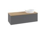 Villeroy & Boch Antao Waschtischunterschrank 1200x360x500mm K34111GK mit Struktur FK/AP: GK/1