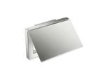 Hewi System 900 Q WC-Papierhalter 900Q21.001XA geschliffen, aus Edelstahl, mit Deckel 140x90x23mm