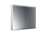Emco Asis Evo Aufputz-Lichtspiegelschrank 939708004 800x700mm, 2-türig, mit lightsystem, ohne Spiegelheizung