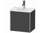 Duravit XSquare Waschtisch-Unterschrank XS4220R4949 43x39,7x30,8cm, Anschlag rechts, Graphit matt, 1 Tür