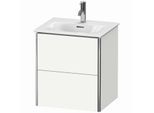Duravit XSquare Waschtisch-Unterschrank XS432103636 51x56x41,8cm, 2 Schubkästen, weiß seidenmatt