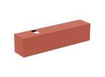 Ideal Standard Conca Waschtisch-Unterschrank T4337Y3 240x50,5x55cm, mit Ausschnitt links/rechts, 4 Auszüge, Sunset matt lackiert