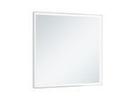 Keuco Royal Lumos Lichtspiegel 14598171503 650x650x60mm, 41+48 Watt, silber-gebeizt-eloxiert, Spiegelheizung