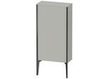 Duravit XViu Halbhochschrank XV1306LB207 50x24x89cm, schwarz matt, Tür links, betongrau matt