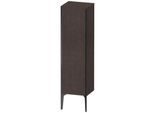Duravit XViu Halbhochschrank XV1325LB272 40x36x133cm, schwarz matt, Tür links, eiche dunkel gebürstet
