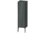 Duravit XViu Halbhochschrank XV1325LB238 40x36x133cm, schwarz matt, Tür links, dolomiti grey hochglanz
