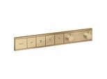 hansgrohe RainSelect Fertigmontageset 15382140 brushed bronze, Thermostat, 4x Verbraucher, Unterputz