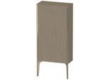 Duravit XViu Halbhochschrank XV1306LB135 50x24x89cm, champagner matt, Tür links, Eiche terra