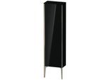 Duravit XViu Halbhochschrank XV1315RB140 40x24x133cm, champagner matt, Tür rechts, schwarz hochglanz