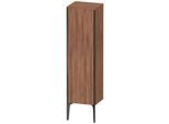 Duravit XViu Halbhochschrank XV1325RB279 40x36x133cm, schwarz matt, Tür rechts, nussbaum natur