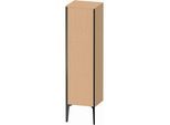 Duravit XViu Halbhochschrank XV1325RB212 40x36x133cm, schwarz matt, Tür rechts, eiche gebürstet
