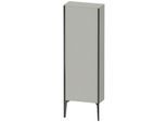 Duravit XViu Halbhochschrank XV1316RB207 50x133x24cm, 1 Tür, schwarz matt, Anschlag rechts, betongrau matt