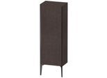 Duravit XViu Halbhochschrank XV1326RB272 50x36x133cm, schwarz matt, Tür rechts, eiche dunkel gebürstet