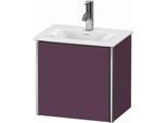 Duravit XSquare Waschtisch-Unterschrank XS4220R9494 43x39,7x30,8cm, Anschlag rechts, Aubergine seidenmatt, 1 Tür