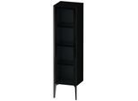 Duravit XViu Halbhochschrank XV1367LB240 40x36x133cm, Glastür, schwarz matt, Tür links, schwarz hochglanz