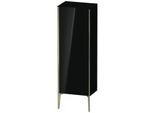 Duravit XViu Halbhochschrank XV1326RB140 50x36x133cm, champagner matt, Tür rechts, schwarz hochglanz