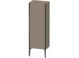 Duravit XViu Halbhochschrank XV1326LB211 50x36x133cm, schwarz matt, Tür links, eiche kaschmir