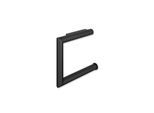 Hewi System 162 Toilettenpapierhalter 162.21.10060DC 137x110mm, d= 15mm, pulverbeschichtet, schwarz tiefmatt