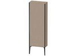 Duravit XViu Halbhochschrank XV1316LB275 50x133x24cm, 1 Tür, schwarz matt, Anschlag links, leinen