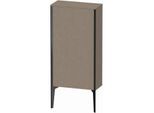 Duravit XViu Halbhochschrank XV1306RB211 50x24x89cm, schwarz matt, Tür rechts, eiche kaschmir