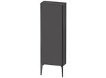 Duravit XViu Halbhochschrank XV1316LB249 50x133x24cm, 1 Tür, schwarz matt, Anschlag links, graphit matt