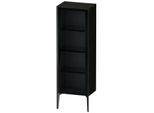 Duravit XViu Halbhochschrank XV1368RB216 50x36x133cm, Glastür, schwarz matt, Tür rechts, Eiche schwarz