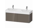 Duravit XSquare Waschtisch-Unterschrank XS406408989 118,4x39,7x46cm, 2 Auszüge, Flannel Grey hochglanz