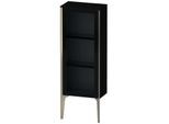 Duravit XViu Halbhochschrank XV1360LB140 40x24x89cm, Glastür, champagner matt, Tür links, schwarz hochglanz
