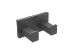 Hewi System 900 Q Doppelhaken 900Q90.00260SC pulverbeschichtet dunkelgrau perlglimmer tiefmatt, aus Edelstahl, 75x40x44mm