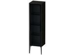 Duravit XViu Halbhochschrank XV1367LB216 40x36x133cm, Glastür, schwarz matt, Tür links, Eiche schwarz