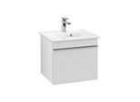 Villeroy und Boch Venticello Waschtisch-Unterschrank A93101RE 46,6 x 42 x 42,6 cm, Griff Chrom, Glass Glossy White
