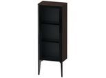 Duravit XViu Halbhochschrank XV1360RB269 40x24x89cm, Glastür, schwarz matt, Tür rechts, nussbaum gebürstet