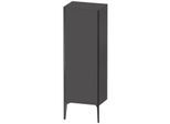 Duravit XViu Halbhochschrank XV1326LB249 50x36x133cm, schwarz matt, Tür links, graphit matt