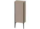Duravit XViu Halbhochschrank XV1305LB275 40x24x89cm, schwarz matt, Tür links, leinen